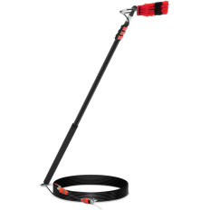 Teleskopiskais suka ar ūdens pieslēgumu tīrīšanas paneļu logiem. 35 cm 165-540 cm