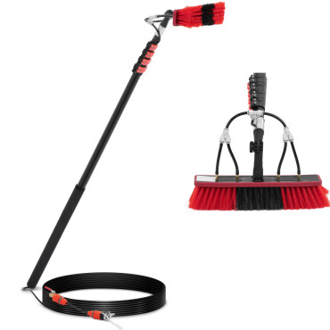 Teleskopiskais suka ar ūdens pieslēgumu tīrīšanas paneļu logiem. 35 cm 160-600 cm