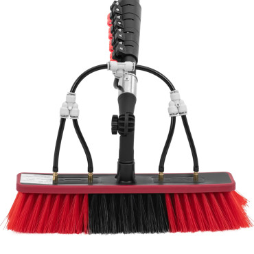 Telescopische borstel met wateraansluiting voor reinigingspaneel Windows Breedte 35cm 175-720 cm