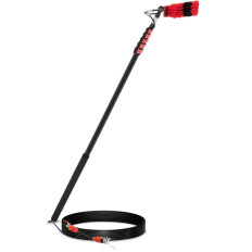 Pennello telescopico con collegamento in acqua per la pulizia del pannello Windows Larghezza 35 cm 185-900 cm