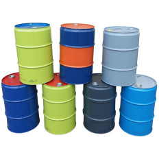 Barrel de aço de metal th 60l rolhas 2 e 3/4 - misturar cores