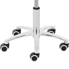 Sgabello Sgabello cosmetico su ruote fino a 120 kg di como - nero