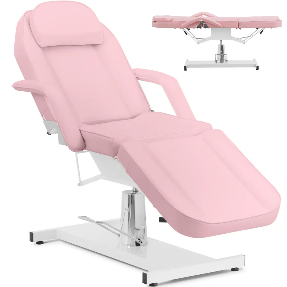 Poltrona cosmética para tatuagem massagem spa capua - rosa