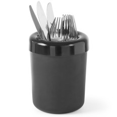 Dustpan ou recipiente de talheres pretas preto qua. 130mm - Hendi 421574