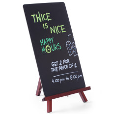 Reclamebordmenu staan op een ezel naar het restaurant 220x360mm - Hendi 664070