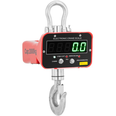 Hack svars ir apturēts ar LED tālvadības pulti 2000 kg / 1 kg