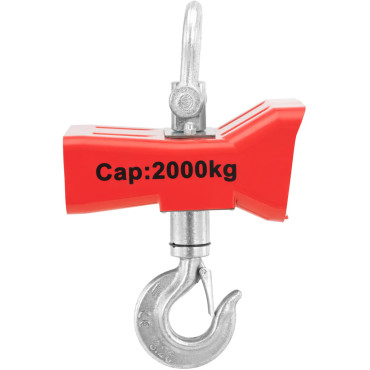 Hack svars ir apturēts ar LED tālvadības pulti 2000 kg / 1 kg