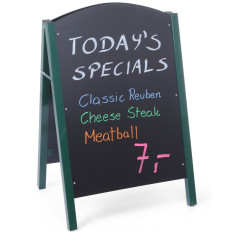 Table d'information publicitaire MENU autonome pour restaurant 700x1100mm - Hendi 664100