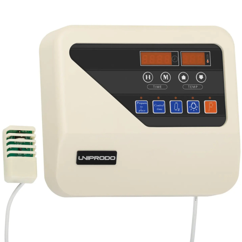 Kontroliera vadības panelis. Sauna kontrolieris ar 400 v 3 N sensoru