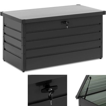 Garden chest with metal...