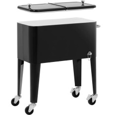 Refrigerated trolley Fridge Garden bar on ice drinks with opening 57 l