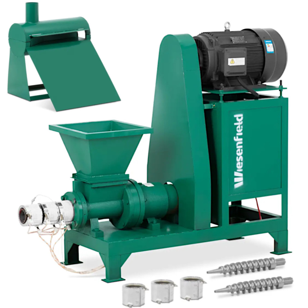 Briquetter stroj za proizvodnjo briketov z žagovino čipov 300 kg / h 21 kW