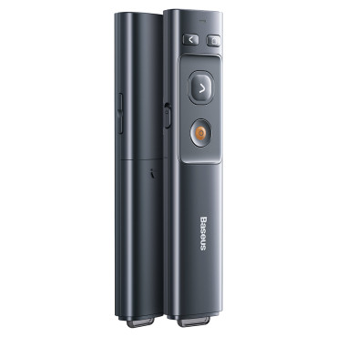 Indicateur laser orange DOT AI avec transcription automatique de la voix pour texte - gris