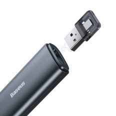 Ένδειξη λέιζερ Orange Dot AI με αυτόματη μεταγραφή της φωνής για κείμενο - Γκρι