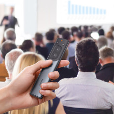 Ένδειξη λέιζερ Orange Dot AI με αυτόματη μεταγραφή της φωνής για κείμενο - Γκρι