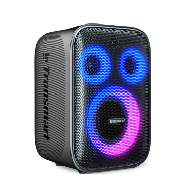 Halo brezžični zvočnik 200 120W + 2 karaoke mikrofoni - črna