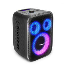 Altoparlante wireless Halo 200 120W + 2 microfoni Karaoke - Nero