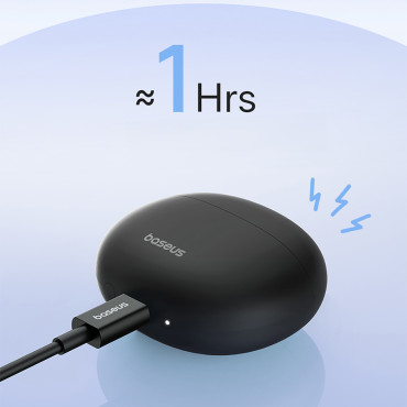 Trådlösa hörlurar Bowie E12 Bluetooth 5.3 USB A / C - Svart