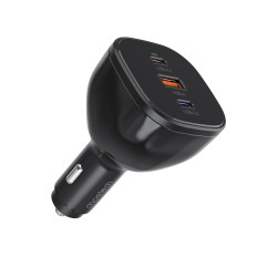 160W 2X USB-C PD 3.1 1x carregador USB-A - Preto