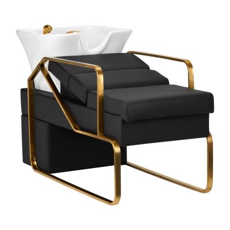 GABBIANO HAIR WASH UNIT EMMA BLACK GOLD — front view