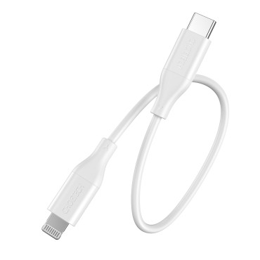 Καλώδιο καλωδίου για iPhone USB-C - Lightning MFI PD 30W 1.2m - λευκό