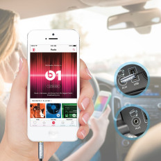 AUX AUDIO Kábel a 2x Mini Jack hangszóróhoz 3.5mm férfi 1.2m - fekete