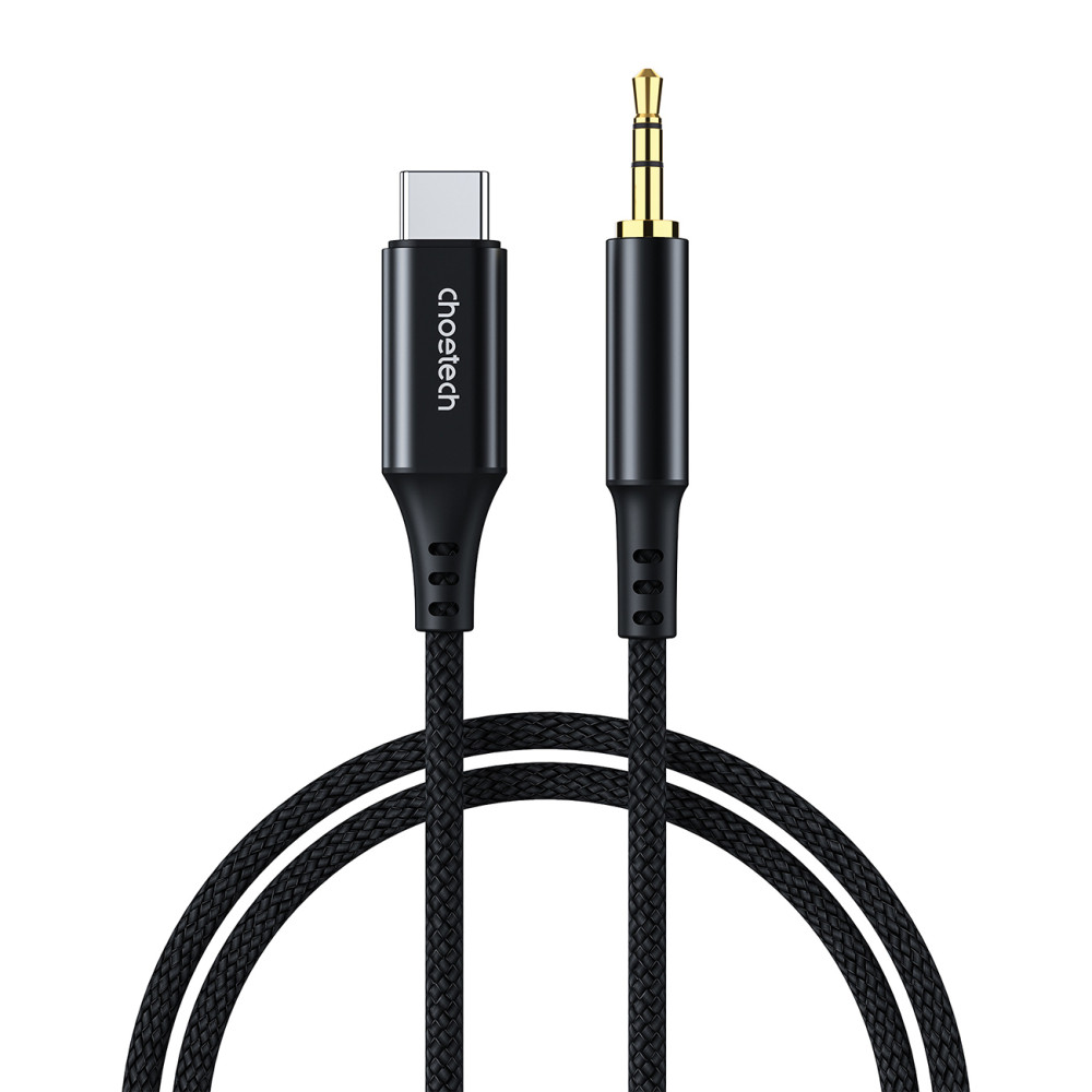 Cavo cavo audio USB-C AUX - Mini Jack 3.5mm 2 m - Nero