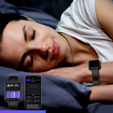 SmartWatch med anslutningsmottagningsskärm 1,91 '' IP67 - Svart