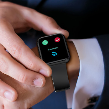 SmartWatch med anslutningsmottagningsskärm 1,91 '' IP67 - Svart