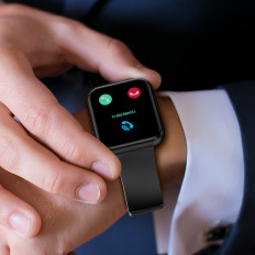 SmartWatch med anslutningsmottagningsskärm 1,91 '' IP67 - Svart