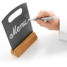 Stolní reklamní informační štítek na tabulce 150x230mm sada 2 ks. Hendi 664056