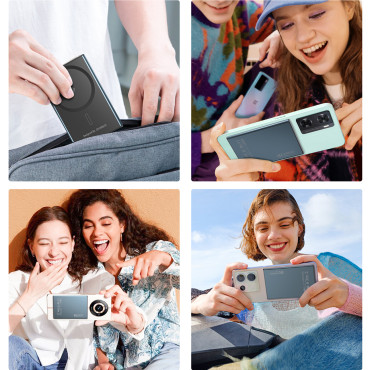 Powerbank Inductive 2000mAh super dunne 5W magaas Qi - zwart