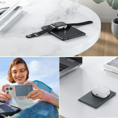 Powerbank Inductive 2000MAH Super Thin 5W MagSafe Qi - Svart
