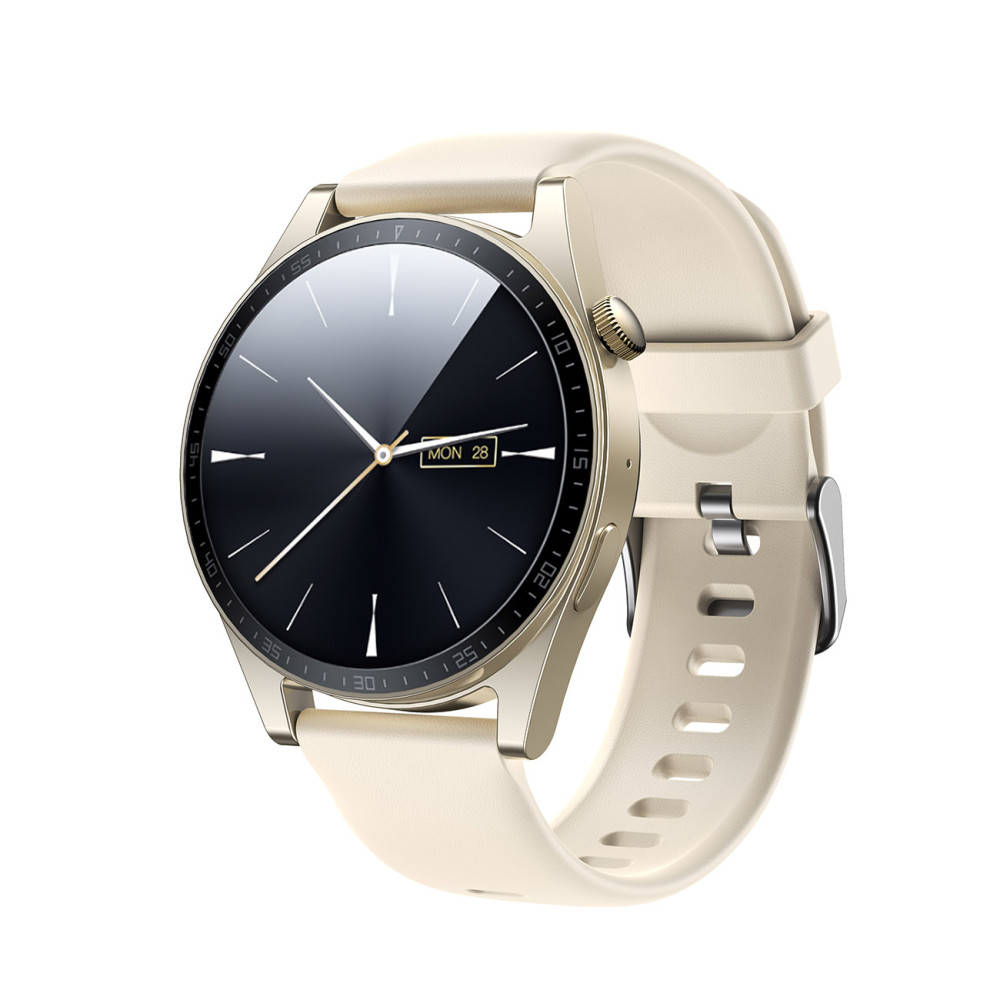 SmartWatch Classic-Serie mit Verbindung zum Anschluss-Empfangsbildschirm 1.32 '' 'IP68 - Golden