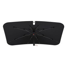 Cobertura para o guarda-chuva do carro para o carro no coolride de pára-brisa 142x75cm - preto
