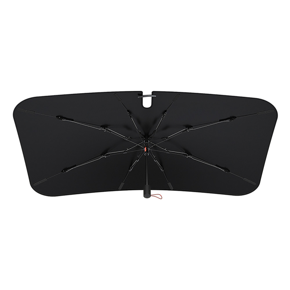 Cobertura para o guarda-chuva do carro para o carro no coolride de pára-brisa 142x75cm - preto