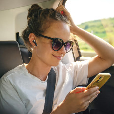 Sounfii R4 slušalke Bluetooth 5.3 ENC - Black