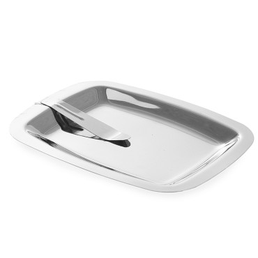 Tray with a clip on a...