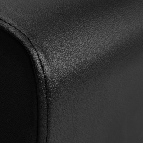 Unità Lava Capelli GABBIANO Mayka Black con Ciotola in Ceramica e Braccioli Dorati — primo piano del bracciolo