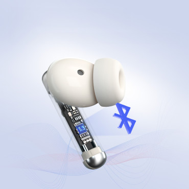 Sounfii R4 slušalke Brezžični Bluetooth 5.3 ENC - WHITE