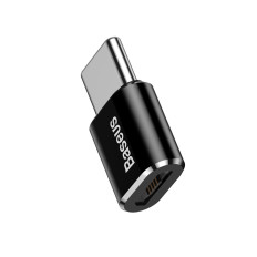 Mini adapter adapter med mikro USB på USB-C - svart