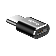 Mini adapter adapter med mikro USB på USB-C - svart