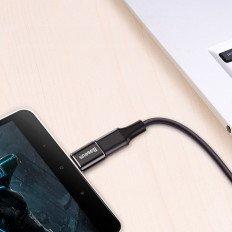 Mini adapter adapter med mikro USB på USB-C - svart