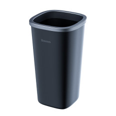 Mini Garbage Basket for kontor eller bil montert i en koppholder - svart