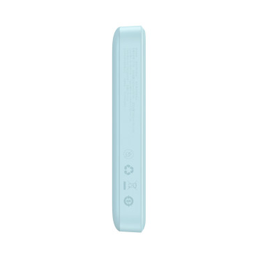 PowerBank induktīvais magnētiskais mini 10000 mAh 20W + USB-C kabelis - zils
