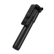 Selfie stick telescópico com tripé de controle remoto no telefone 0.7m - preto