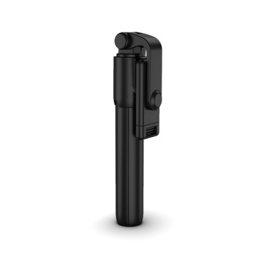 Selfie stick telescópico com tripé de controle remoto no telefone 0.7m - preto