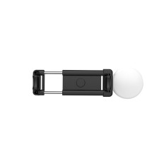 Selfie Teleskopska palica z daljinskim upravljalnikom + LED stojalo stojalo na telefonu 1m - črna
