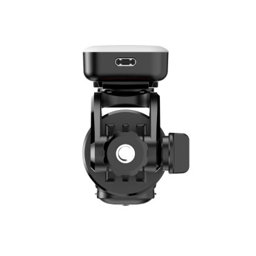 Selfie Stick Telescopic med fjärrkontroll + 2x LED-lampa Stativ för telefonen 1.3m - svart