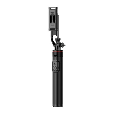 Selfie Stick teleskopska z daljinskim upravljalnikom na telefonu 1.3m Aluminij - črna